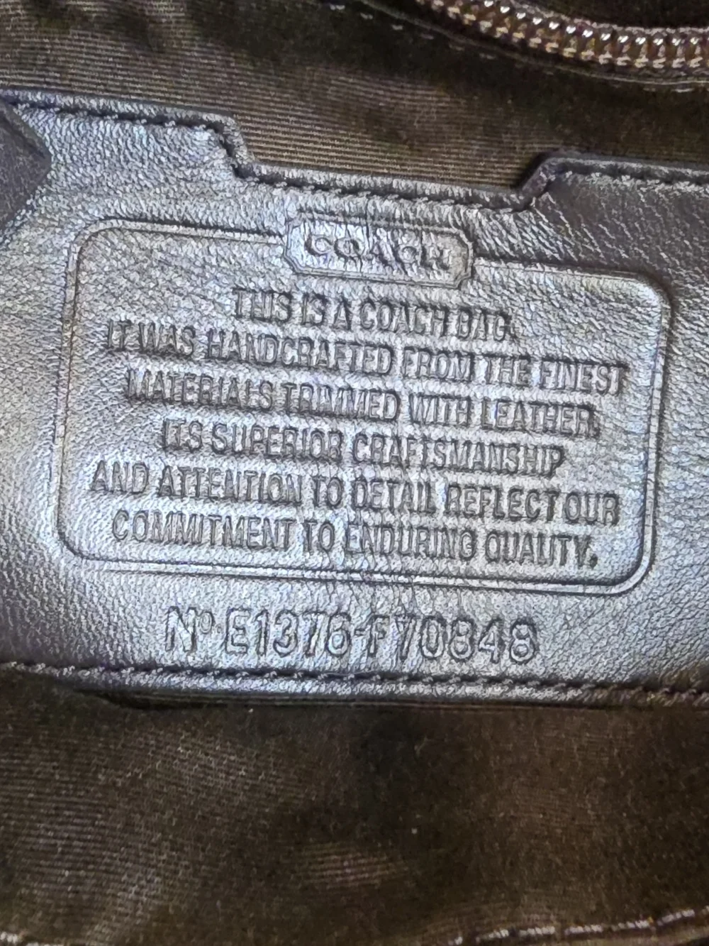 Coach stunning piece